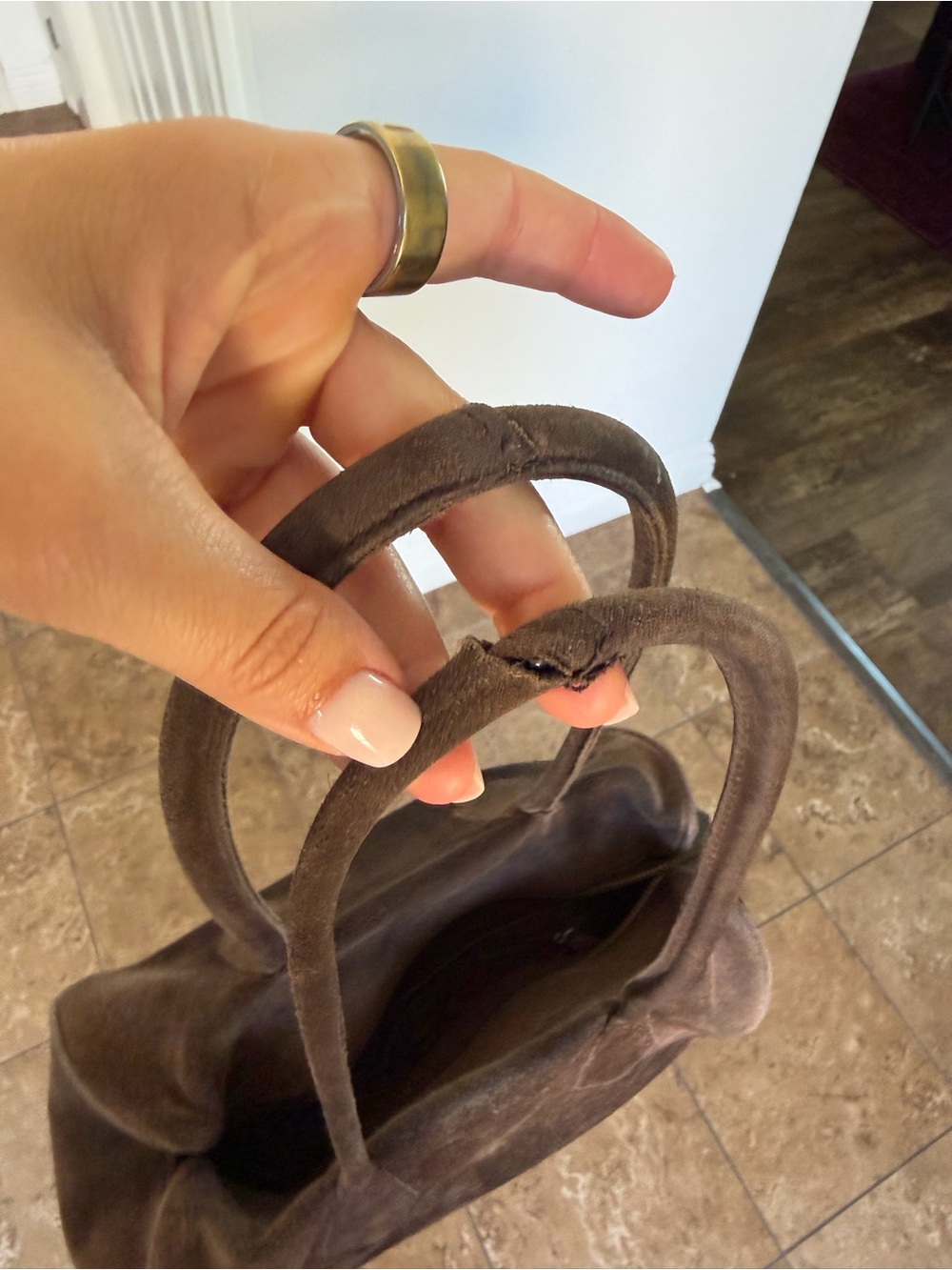 Free People Sierra Shoulder Bag in Chocolate - Picture 5 of 6